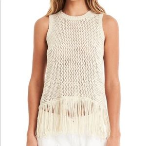 Michael Stars split back fringe tank